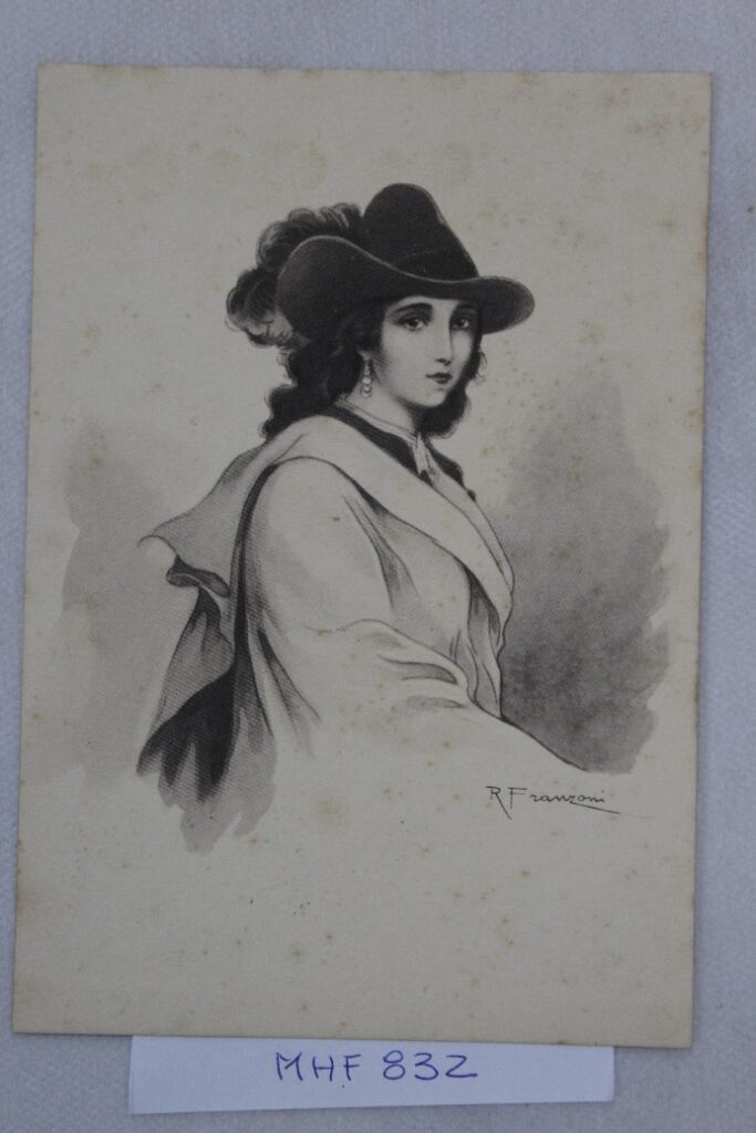 Cartão postal com a imagem de Anita Garibaldi