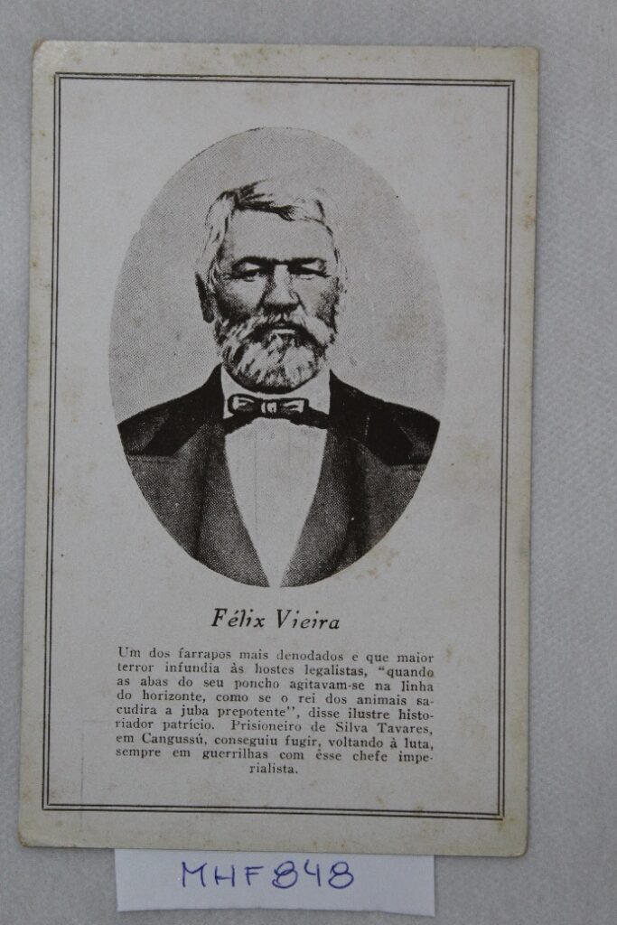 Cartão postal com imagem de Félix Vieira